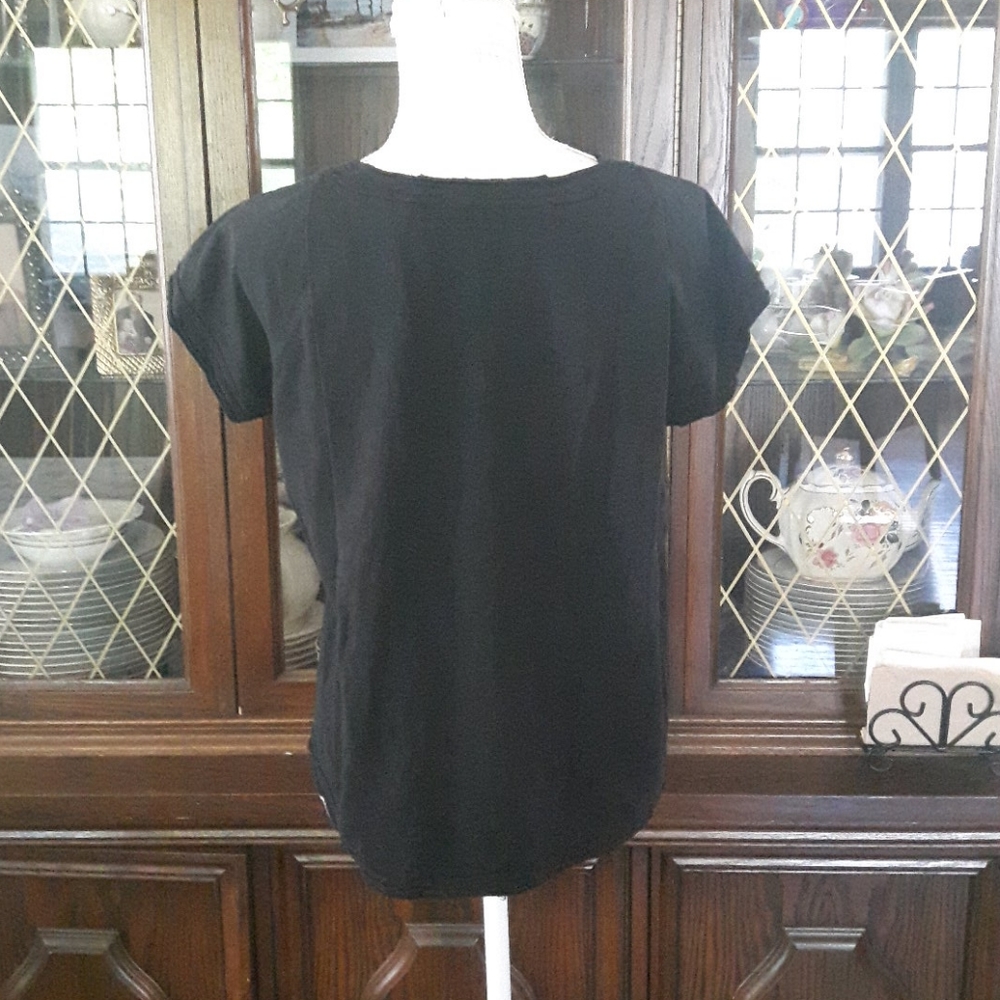 Size S Satva short sleeve black sweater - Picture 5 of 9